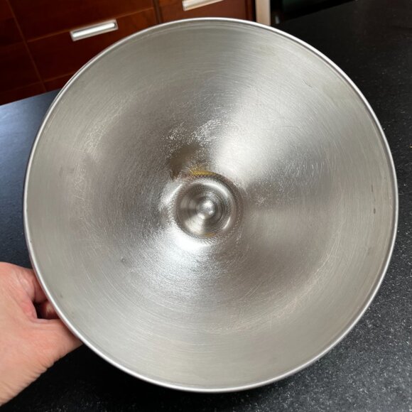 KitchenAid 4.5 Replacement Quart Polished Stainless Steel Bowl w/ Handle K45SBWH - Picture 3 of 4